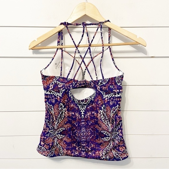 Athleta | Aqualuxe Print Molded Tankini Top ‘ONLY’  in Paradise Print Size Small - Picture 3 of 10
